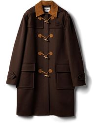 Miu Miu - Double Cashmere And Wool Duffle Coat - Lyst