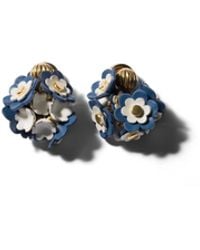 Miu Miu - Metal And Leather Earrings - Lyst