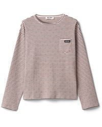 Miu Miu - Cotton, Cashmere And Silk Crew-Neck Knit Sweater - Lyst