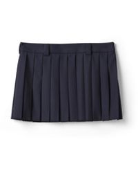 Miu Miu - Pleated Batavia Miniskirt - Lyst