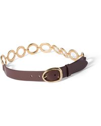 Miu Miu - Leather And Metal Belt - Lyst