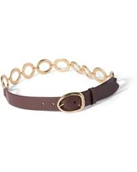 Miu Miu - Leather And Metal Belt - Lyst