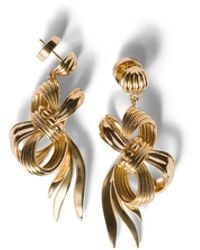 Miu Miu - Metal Bow Earrings - Lyst