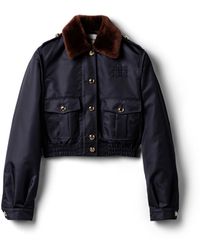 Miu Miu - Technical Gazar Blouson Jacket - Lyst
