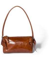 Miu Miu - Shiny Leather Pouch - Lyst