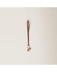 Miu Miu - Leather Keychain Trick With Charms - Lyst