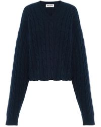 Miu Miu - Cashmere V-neck Sweater - Lyst