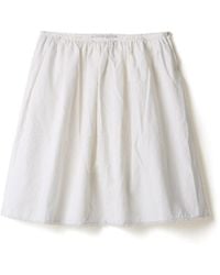 Miu Miu - Cotton-Linen Midi Skirt - Lyst