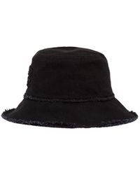 Miu Miu - Denim Logo Bucket Hat - Lyst