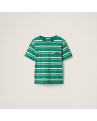 Miu Miu - Jersey T-Shirt - Lyst