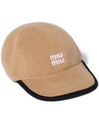 Miu Miu - Fleece Baseball Cap - Lyst