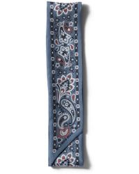 Miu Miu - Printed Silk Skinny Scarf - Lyst