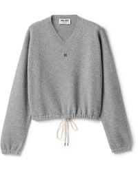 Miu Miu - Wool And Cashmere Sweater - Lyst
