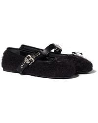 Miu Miu - Mohair Ballerinas - Lyst