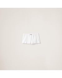 Miu Miu - Ribbed Knit Boxer Shorts - Lyst