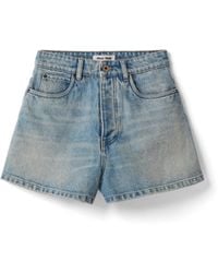 Miu Miu - Denim Shorts - Lyst