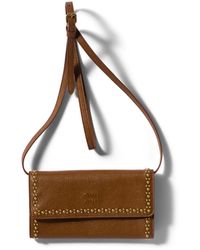 Miu Miu - Leather Wallet With Shoulder Strap - Lyst