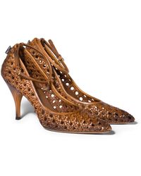 Miu Miu - Woven Leather Pumps - Lyst