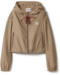 Miu Miu - Technical Fabric Blouson Jacket - Lyst