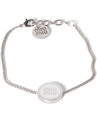 Miu Miu - Enameled Metal Bracelet - Lyst