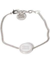 Miu Miu - Enameled Metal Bracelet - Lyst