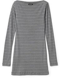 Miu Miu - Striped Jersey Mini-Dress - Lyst