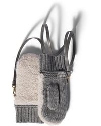Miu Miu - Wool, Cashmere And Shearling Mittens - Lyst
