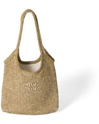 Miu Miu - Ivy Sequin Mesh Bag - Lyst