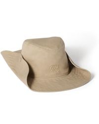 Miu Miu - Gabardine Cowboy Hat - Lyst