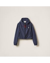 Miu Miu - Technical Fabric Blouson Jacket - Lyst
