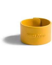 Miu Miu - Leather Bracelet - Lyst