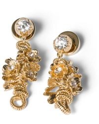 Miu Miu - Metal Earrings With Crystals - Lyst