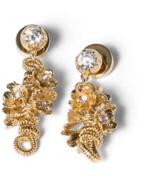 Miu Miu - Metal Earrings With Crystals - Lyst
