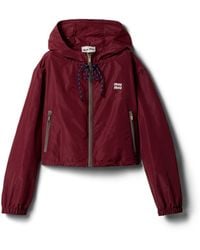 Miu Miu - Technical Fabric Blouson Jacket - Lyst