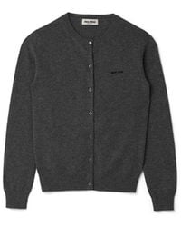 Miu Miu - Cashmere Knit Cardigan - Lyst