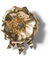 Miu Miu - Metal Brooch With Crystal - Lyst