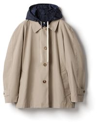 Miu Miu - Panama Cotton And Technical Pongé Blouson Jacket - Lyst