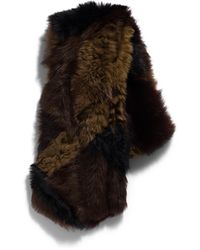 Miu Miu - Shearling Patchwork Stole - Lyst