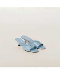 Miu Miu - Patent Leather Sandals - Lyst