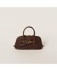 Miu Miu - Aventure Nappa Leather Top-Handle Bag - Lyst