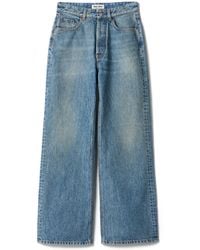 Miu Miu - Five-Pocket Washed Denim Jeans - Lyst