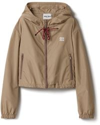 Miu Miu - Technical Fabric Blouson Jacket - Lyst