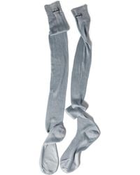 Miu Miu - Silk Ribbed Socks - Lyst