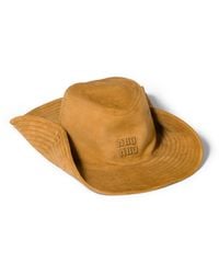 Miu Miu - Suede Cowboy Hat - Lyst
