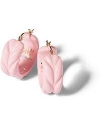 Miu Miu - Matelassé Earrings - Lyst