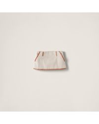 Miu Miu - Canvas Miniskirt - Lyst