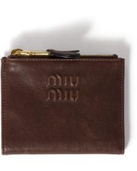 Miu Miu - Small Nappa Leather Wallet - Lyst