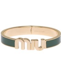 Miu Miu - Enameled Metal Bracelet - Lyst