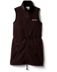 Miu Miu - Fleece Dress - Lyst