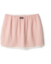 Miu Miu - Chiffon Miniskirt - Lyst